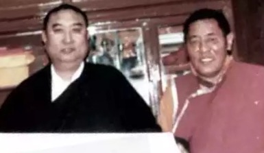 班禪大師與法王晉美彭措班禪大師與法王晉美彭措。