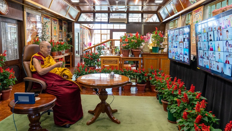 2021年8月18日，達賴喇嘛尊者。照片：丹真桑佩