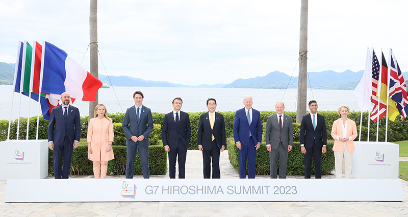 七國集團領導人聚集在日本廣島，參加2023年5月19日至21日的年度峰會。 (圖片: G7官方網站)