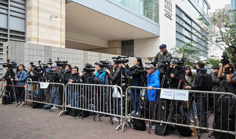 香港国安法通过后，自由亚洲电台关闭其驻港办公室。照片: 无国界记者组织